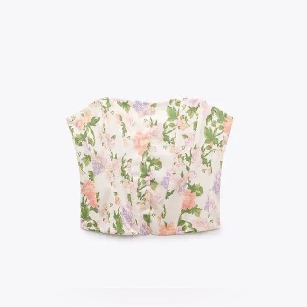ZARA Floral Corset
